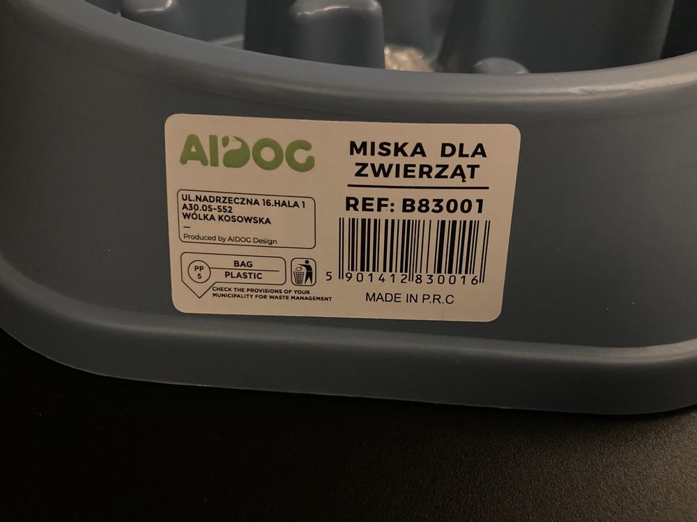 Miska spowalniająca jedzenie dla zwierząt