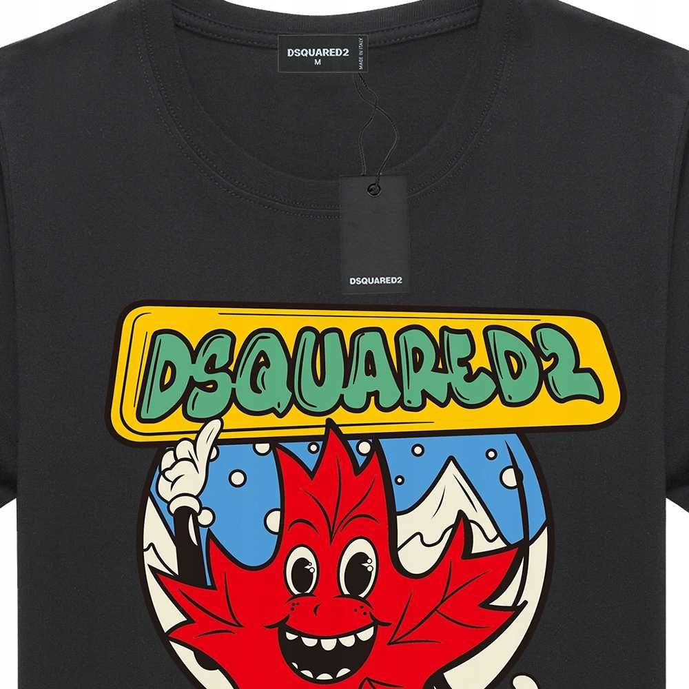 DSQUARED2 T-SHIRT - XL - Koszulka męska czarna