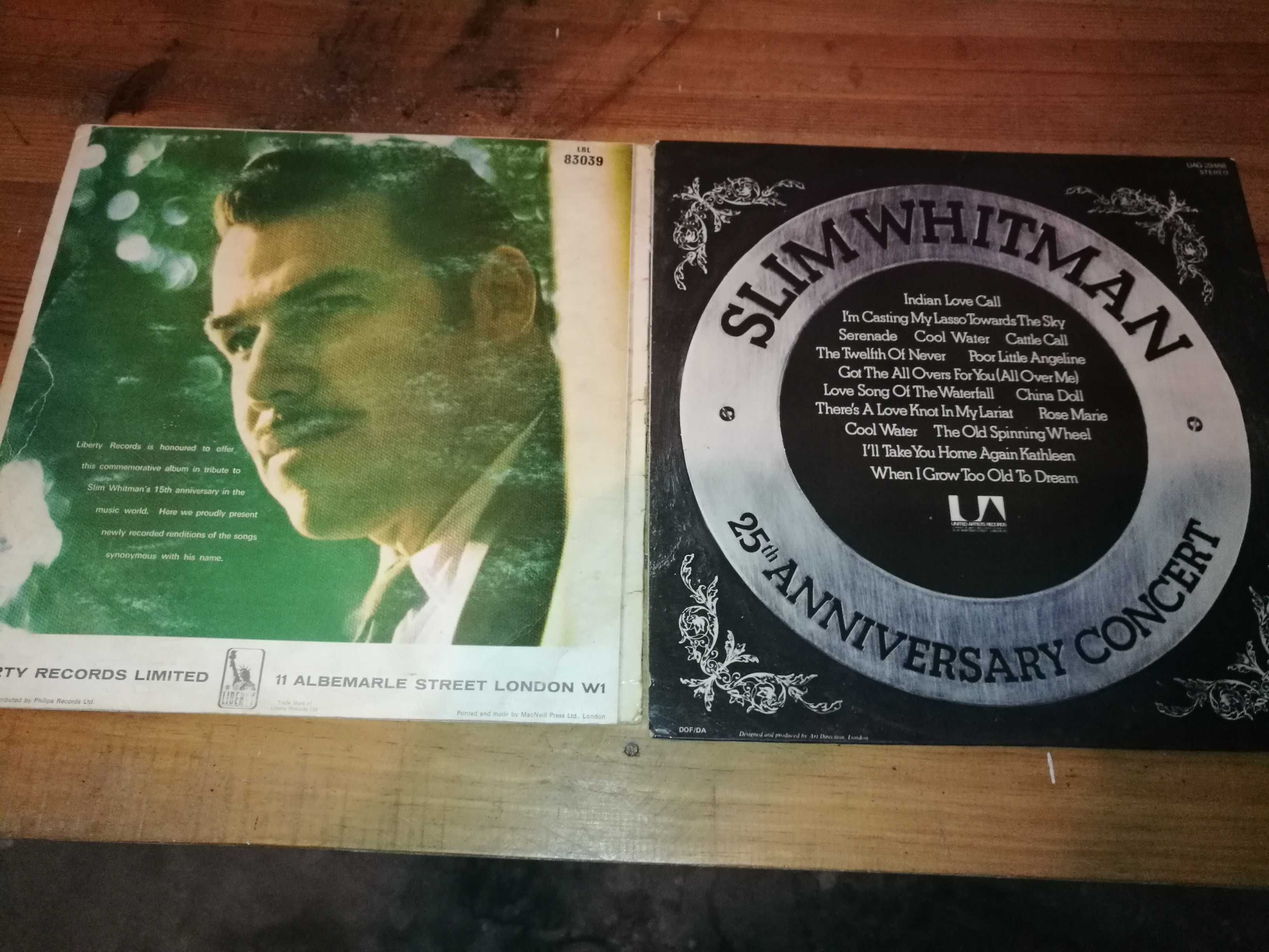 6 Lps do SLIM WHITMAN’S (COUNTRY MUSIC) (preços diferentes)