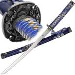 Niebiesko-srebrny Wakizashi