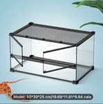 Terrarium dla gekona weża szklane akwarium 50x30x35