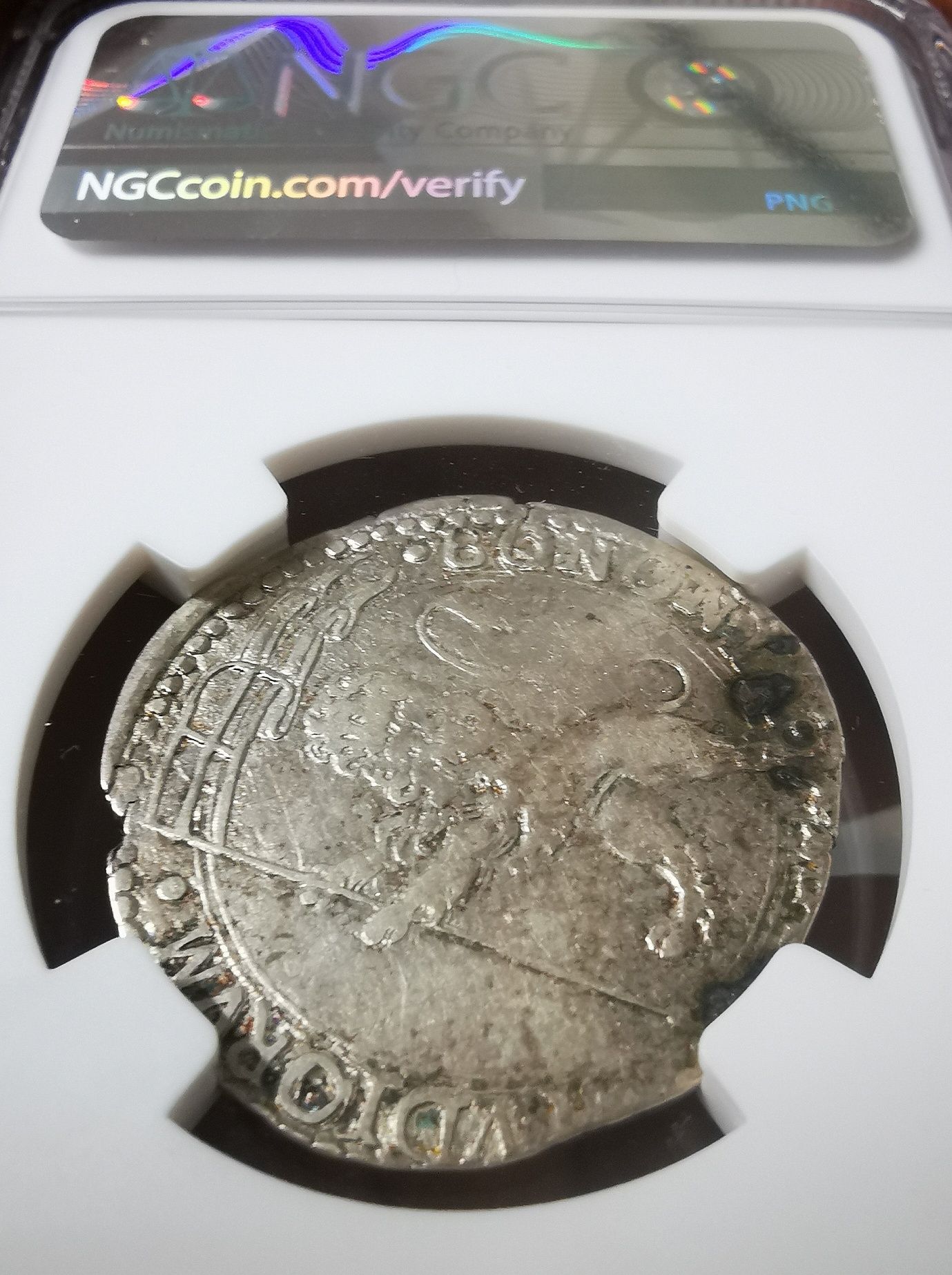 Oryginalna moneta papieska BIANCO Pius V - grading NGC