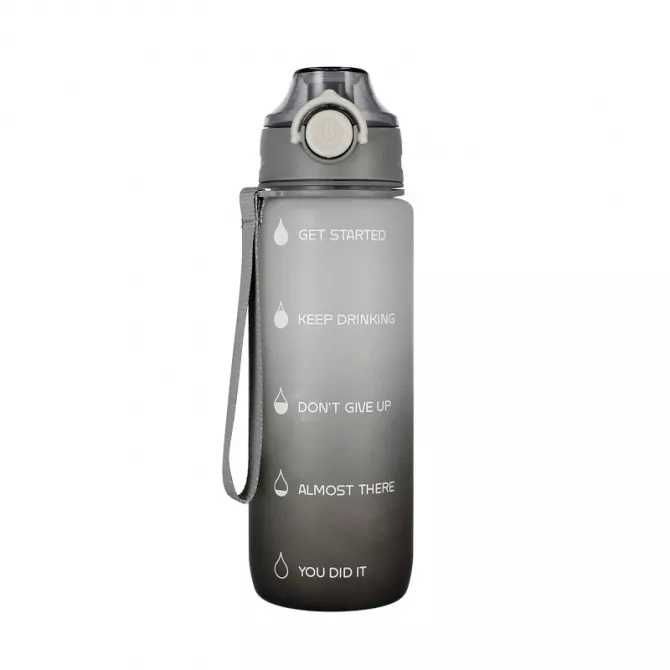 Bidon butelka na picie 720 ml Ombre Grey TRITAN BEZ BPA Szary