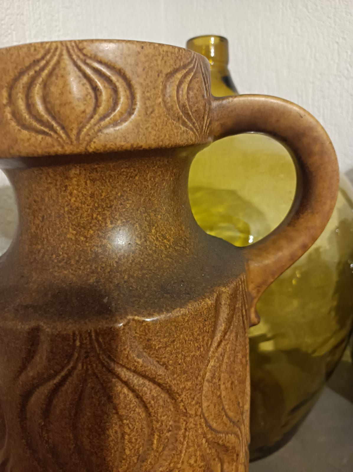 Vintage duży ceramiczny wazon Fat Lava Multi-Color 485-45 firmy Scheur