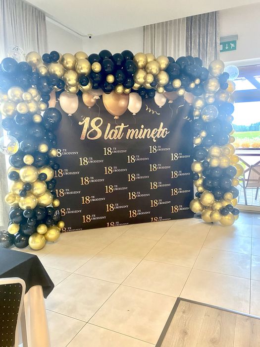 Tło do scianki na osiemnastk