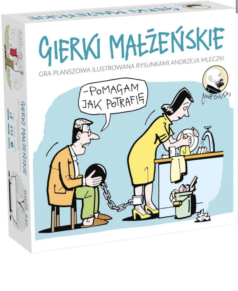 Gierki małżeńskie z ilustracjami Andrzeja Mleczki -gra planszowa