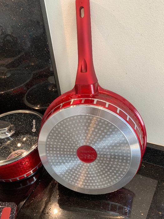 HIT Garnki kamienne Zestaw Garnków powłoka granitowa indukcja