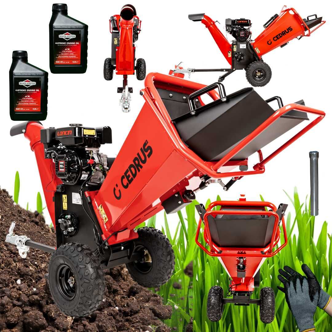 Rozdrabniacz spalinowy Cedrus RB02PRO zestaw 2x Olej Briggs 0.6l