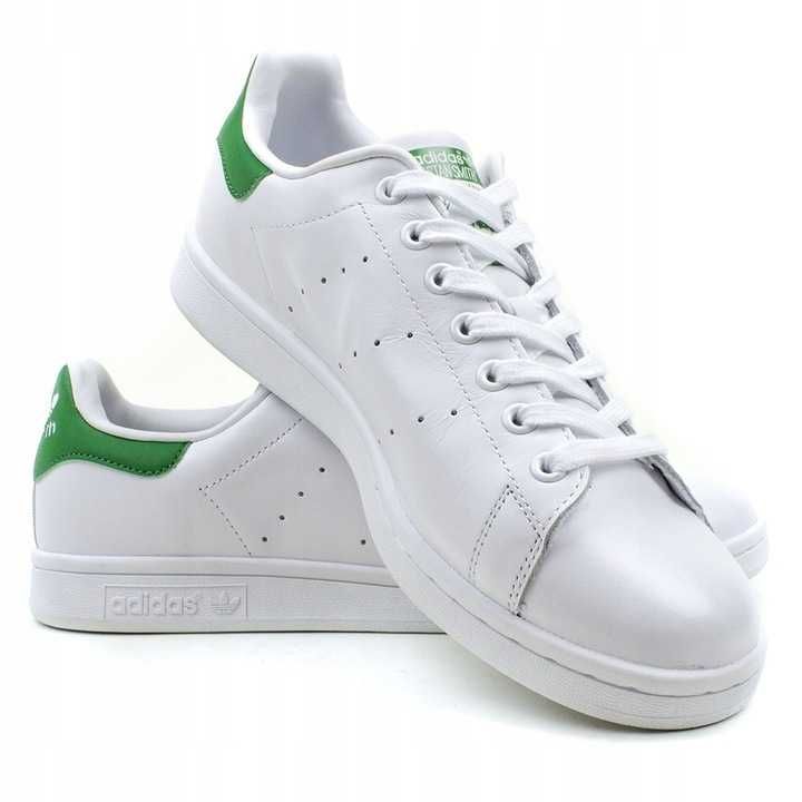 Oryginalne damskie buty sportowe Adidas STAN SMITH white/green 39 1/3
