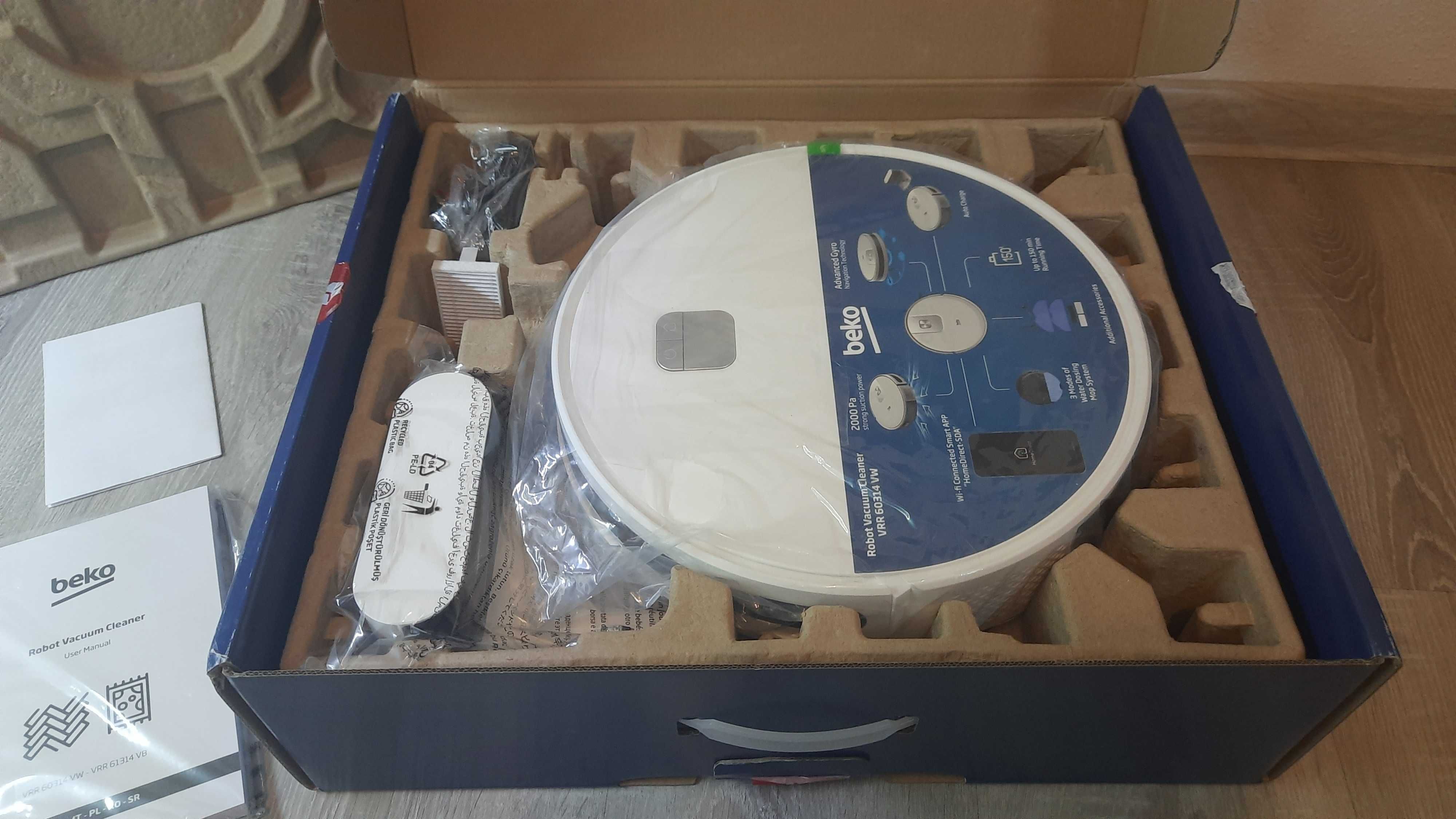 Robot sprzątający z funkcją mopowania odkurzacz BEKO VRR 60314 VW