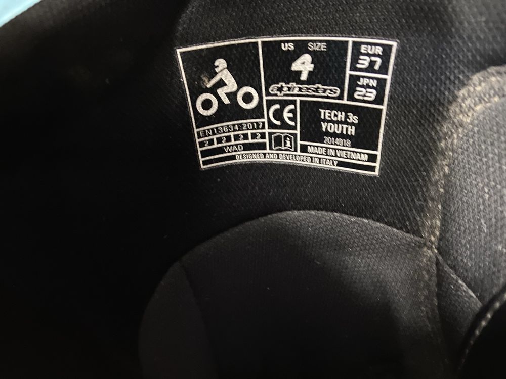 Botas motocross criança
