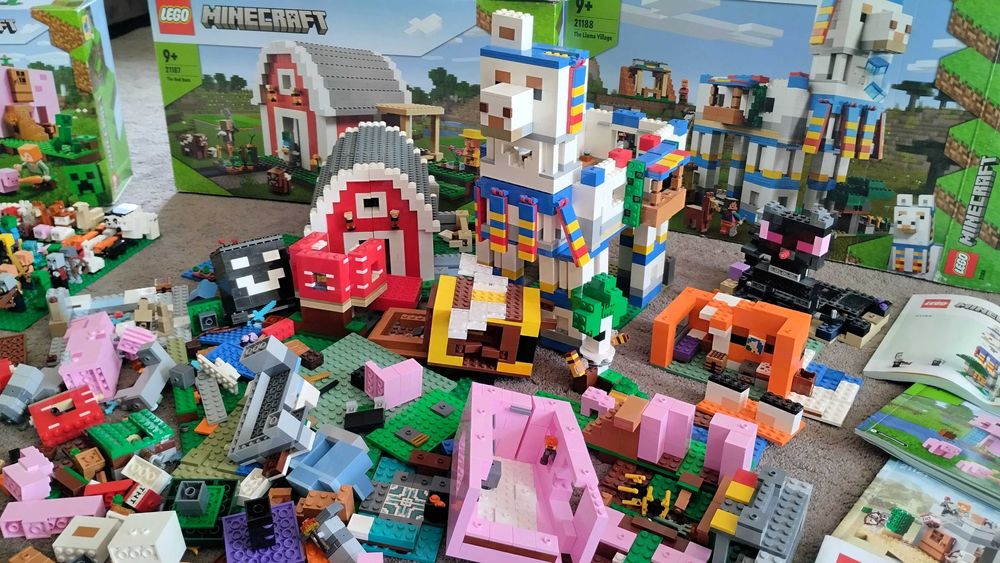 LEGO Minecraft zestawy ponad 100 figurek