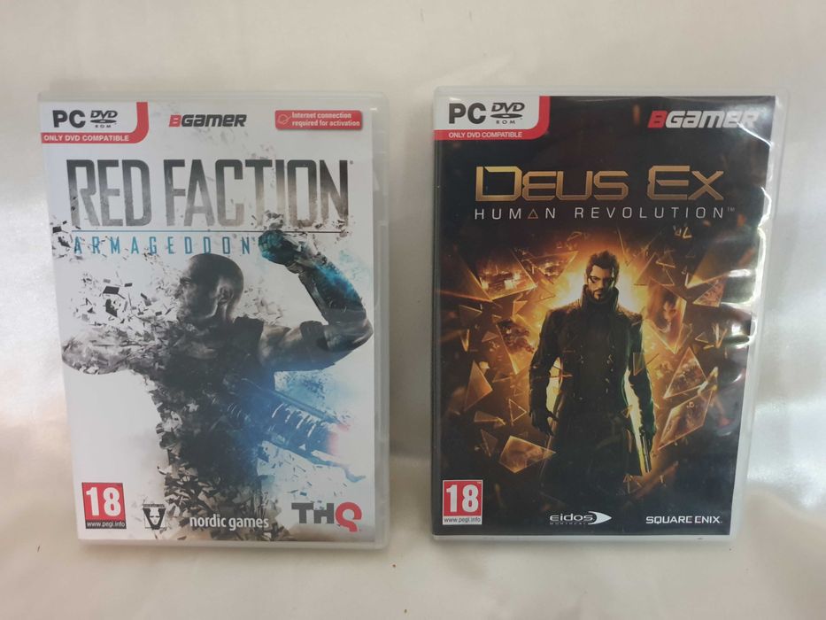2 Jogos de PC-DVD : Red Faction + Deus Ex
