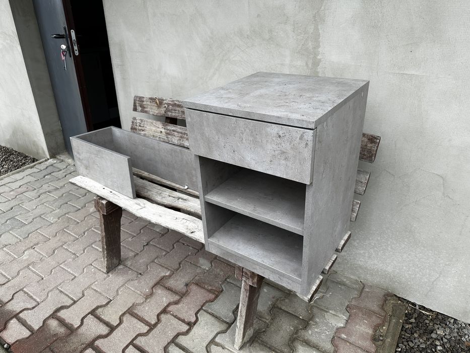 Szafka nocna - stolik + półka nascienna