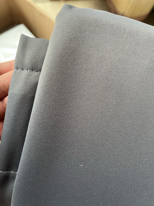 Комлект штор темно сірі блекаут і світло сірі плотний катон