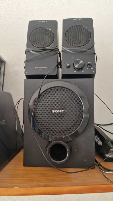 Colunas Sony SRS-D5 2.1 – Som Potente e de Qualidade