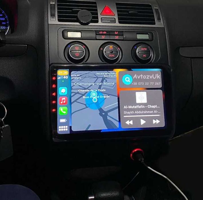 Магнитола CADDY Volkswagen TOURAN VW GPS USB 2 din CarPlay Android 14