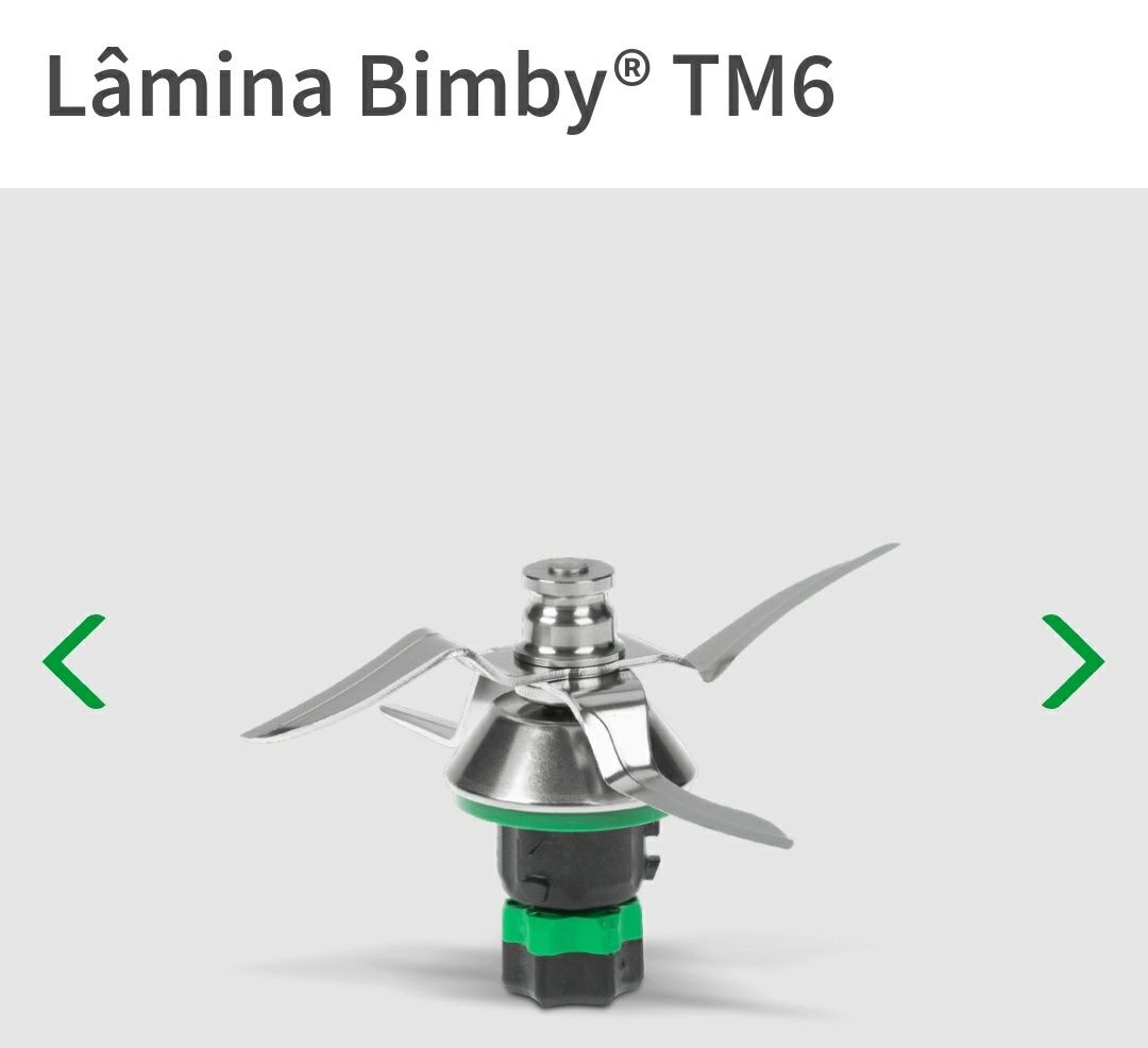 Copo e acessórios para Bimby TM6.