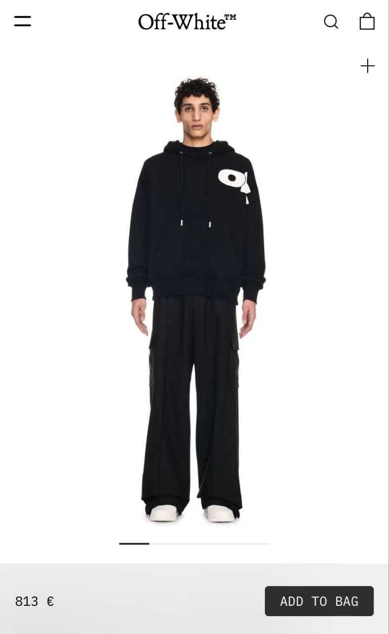 Bluzy meskie z kapturem Off White Super Premium sklep OUTLET