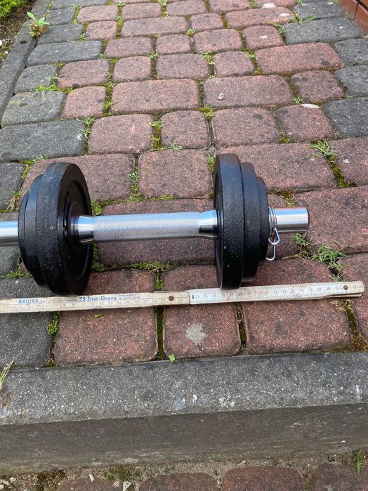 Hantle 10 kg metalowe z regulacją ciężaru - jak nowe!