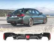DIFUSOR BMW G30 G31 17- LOOK M5 CS PRETO BRILHANTE E CARBONO