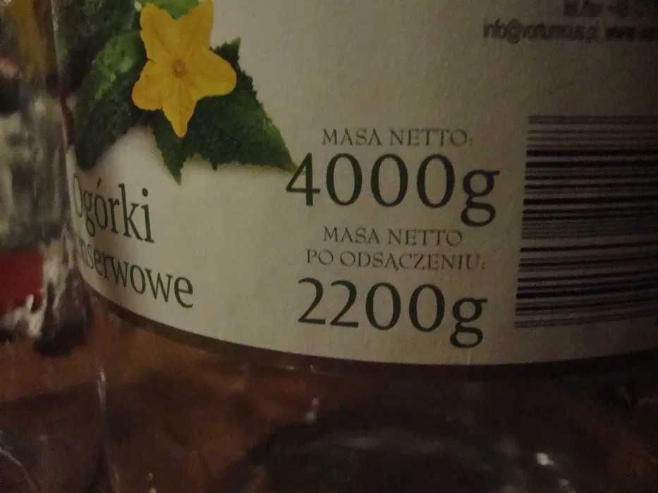 Zestaw 6 szt słoik słój 4000 ml/4 L. wino nalewka zaprawy ogórki