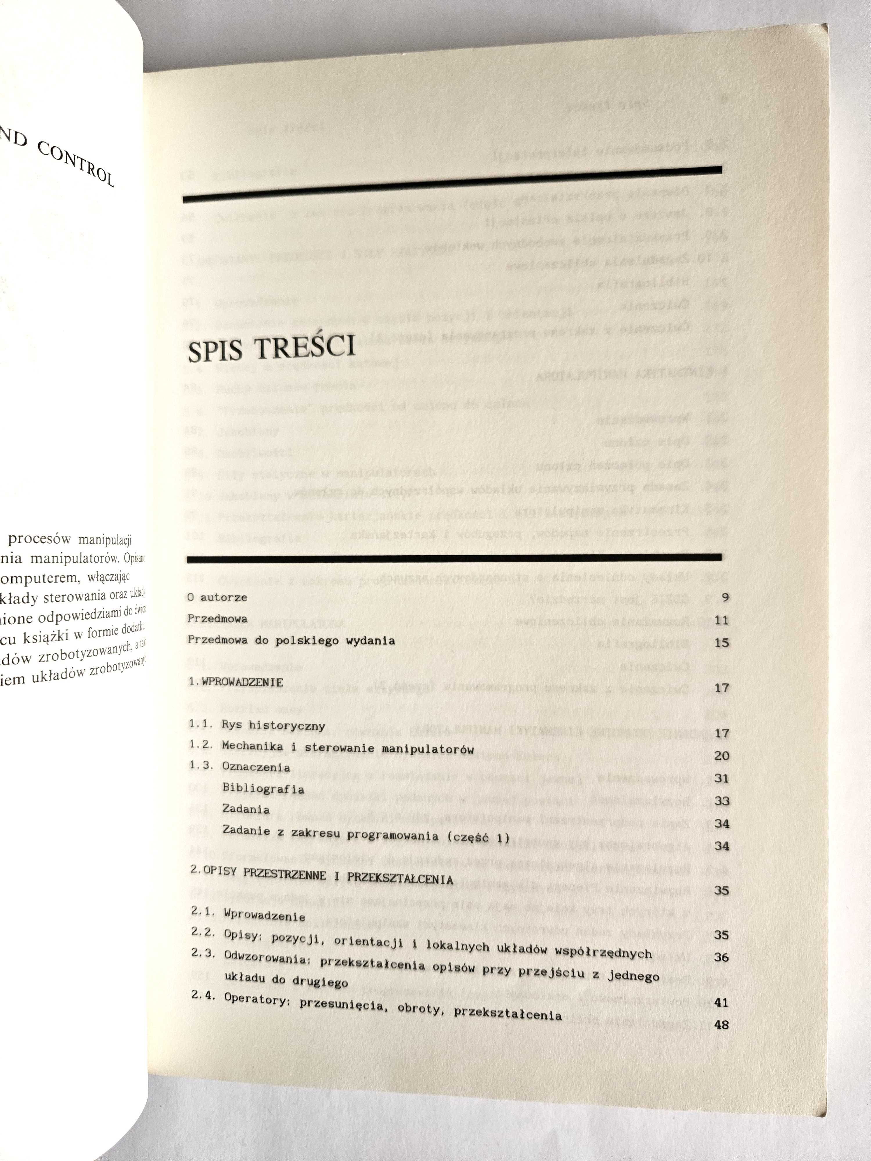 Wprowadzenie do robotyki. MECHANIKA I STEROWANIE John J. Craig