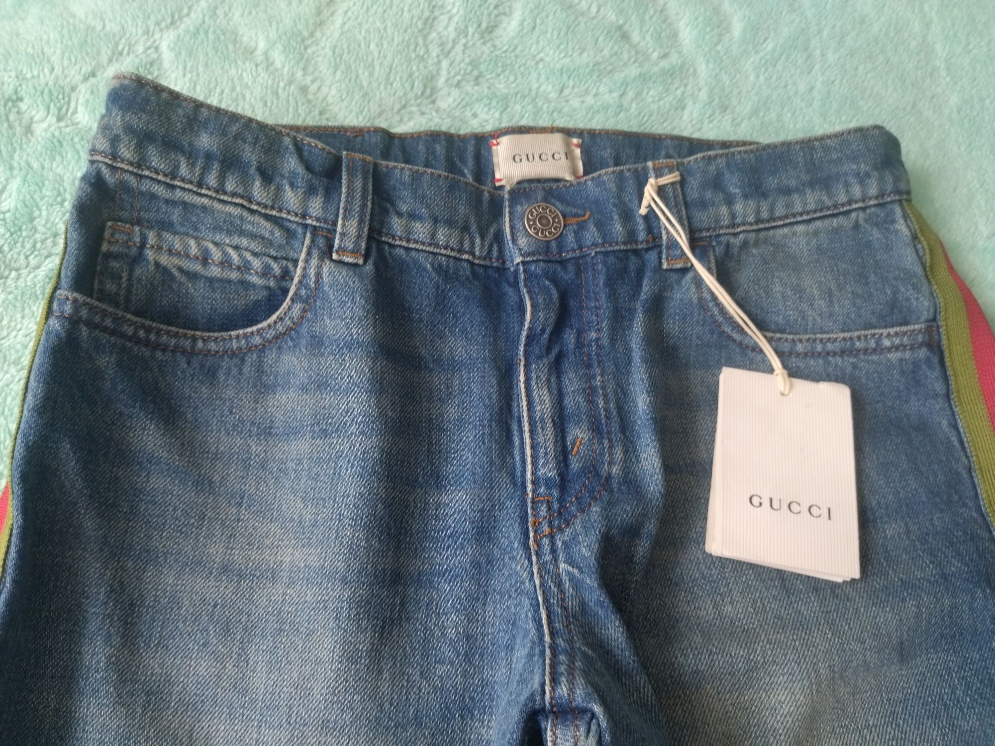Orginalne Nowe Spodnie Jeans GUCCI dla dziecka rozmiar 12.