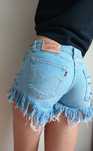 Spodenki szorty Levis  Levi Strauss love diy shorts denim