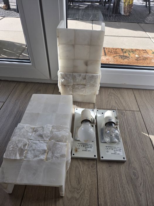 Kinkiet x2 z kamienia