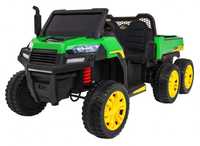 Ciężarówka 6 kołowa dla dzieci traktor na akumulator - zobacz na żywo