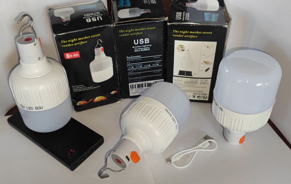 Лед лампа для кемпінга 60W