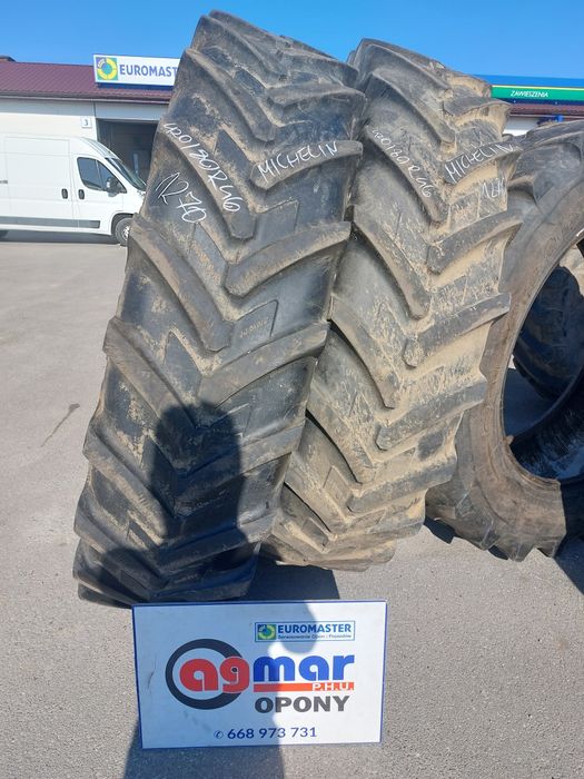 420/80R46 Michelin opony używane rolnicze para