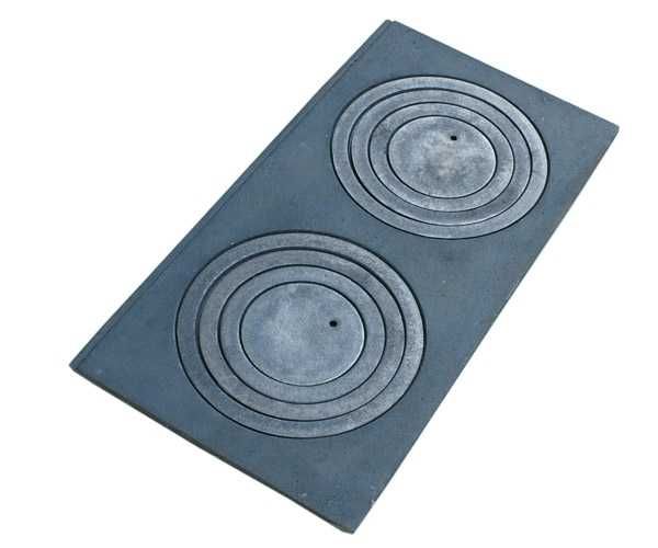 Płyta żeliwna do kuchni kaflowej 60 cm x 30 cm 2-otworowa