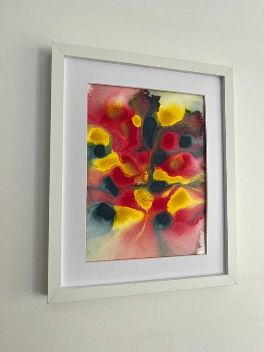 Pintura abstrata em acrílico
