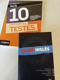Manual de exame de Inglês 10 Ano + livro de Inglês