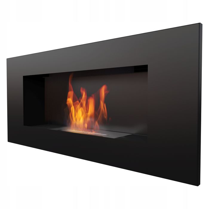 biokominek wiszący kratki delta 2 90 x 40 x 14,2 cm czarny