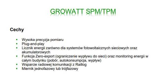 Miernik energii Growatt Smart Meter