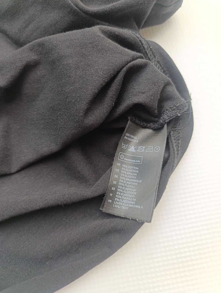 Czarna bluzka H&M XS damska crop top