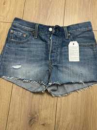 Nowe z metkami vintage spodenki levi's 501 rozmiar 25