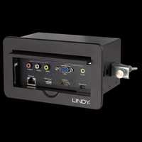 Lindy 38271 4-portowy przełącznik Multi AV na HDMI VGA USB RCA LAN