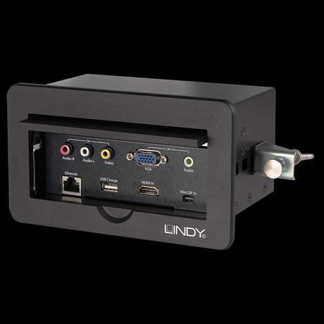 Lindy 38271 4-portowy przełącznik Multi AV na HDMI VGA USB RCA LAN