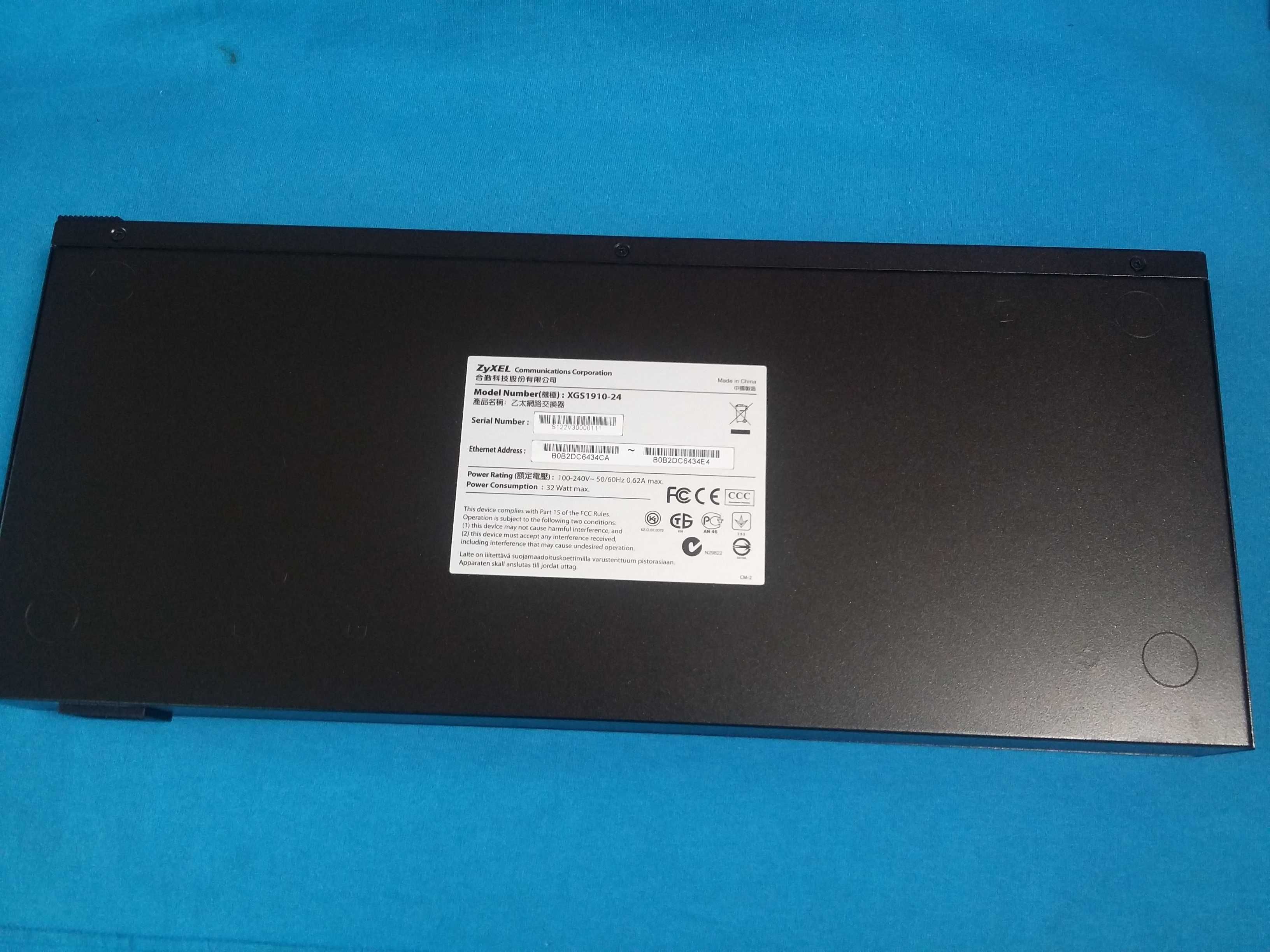 Сетевой коммутатор ZyXEL XGS1910-24 Свитч Switch Ethernet разветвитель