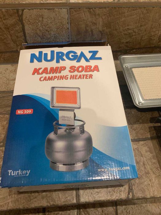 Портативний керамічний інфрачервоний газовий  обігрівач Nurgaz NG-309