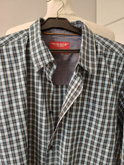 Męska koszula w kratę Hero rozm 2XL .