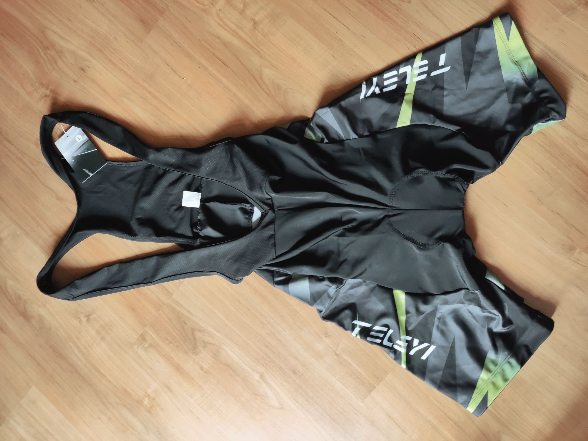 Komplet rowerowy koszulka + spodenki z poduszką  rozm.L