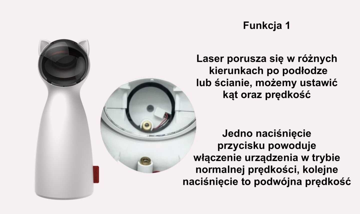 Zabawka Dla Kota Robot Laser Interaktywna Nnowość