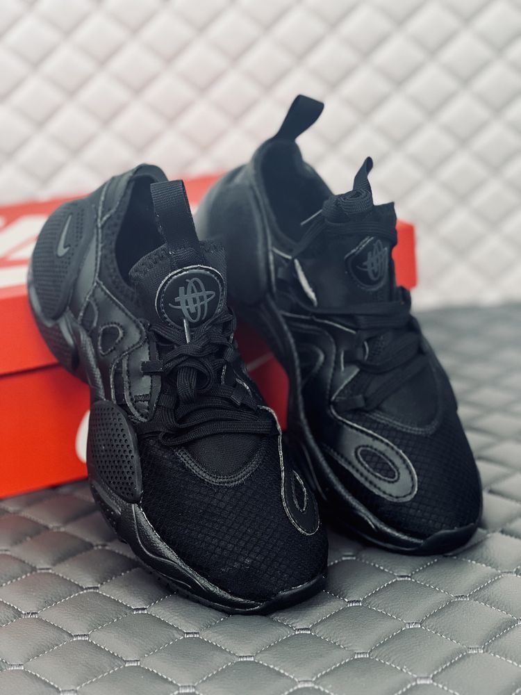 Nike Air Huarache EDGE black кросівки жіночі Найк Хуарачі Чорні