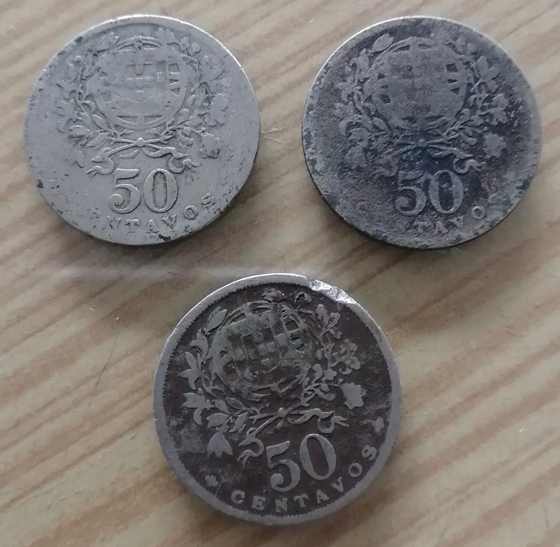 conjunto de moedas em alpaca de 50 centavos ,aceito ofertas