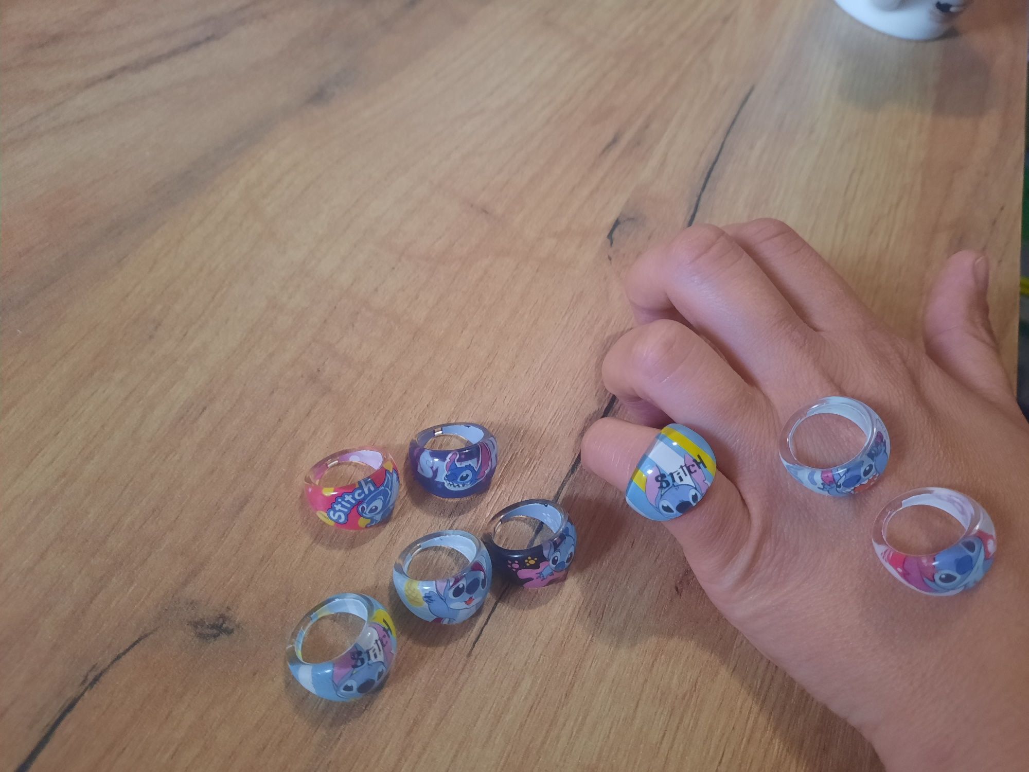 8 sztuk pierścionki stitch
